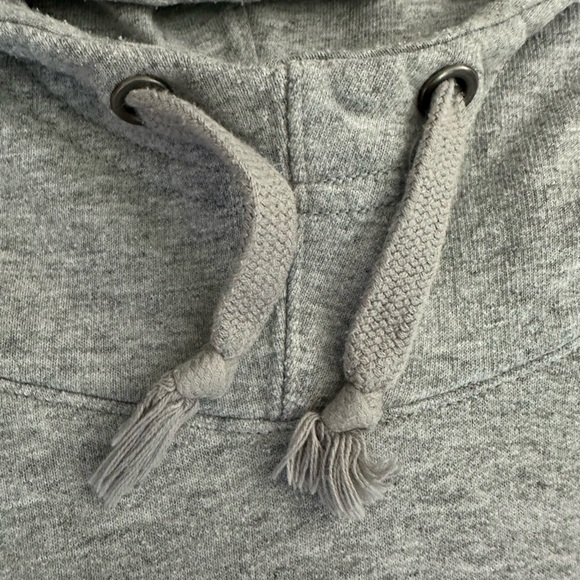 Women’s Small Champion Hoodie Sweatshirt In Gray with blue and red champion word - Picture 15 of 16